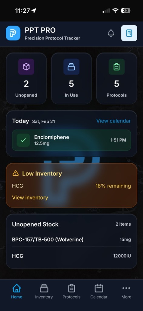 Dashboard - Dark theme