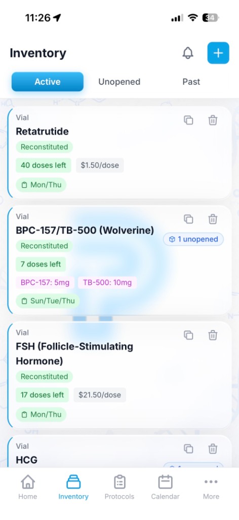 Inventory Management - Light theme
